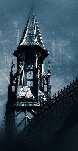 Gothic tower Gothic Buildings Drawing, Gothic Buildings Architecture, Gothic Steeple, Dark Tower Tattoo, Mage Tower, Queen Of Thieves, Gothic Tower, Gothic Gargoyles, Gothic Images