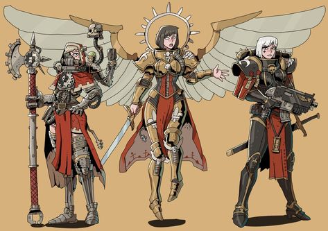 imperial girls : ImaginaryWarhammer Adeptus Sororitas, Sister Of Battle, 40k Sisters Of Battle, Adepta Sororitas, Sisters Of Battle, Warhammer 40k Art, 40k Art, 40k Artwork, Warhammer Art