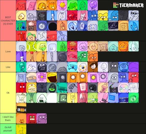 All Bfb Characters, Bfb Characters, Quick Saves