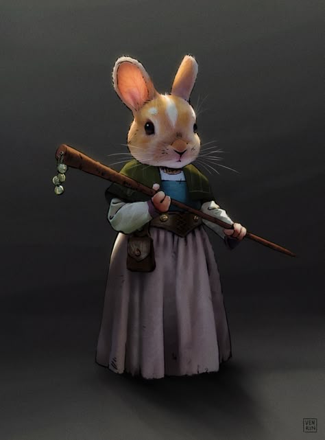 Root Rpg, Rabbit Folk, Mouse Guard, Dnd Races, Dnd Character Ideas, Dnd Ideas, Rabbit Art, Dungeons And Dragons Characters, Dnd Art