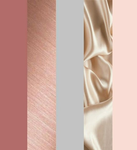 Canyon rose, Rose gold, Grey, Champagne and Blush Rose Gold Ivory Blush Wedding, Blush And Rose Gold Wedding Decor, Blush Pink Gold White Color Palette, Blush Pink And Rose Gold Wedding, Rose Gold And Champagne Wedding Decor, Rose Gold Blush Pink And Ivory Wedding, Colors That Go With Rose Gold, Blush And Champagne Wedding Colors, Rose Gold And Champagne Wedding