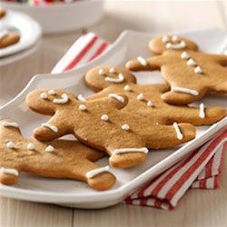 These cute little gingerbread people with butterscotch pudding in the dough make great tree decorations--and delicious snacks too! Gingerbread Man Cookie Recipe, Gingerbread Recipes, Gingerbread People, Butterscotch Pudding, Ginger Bread Cookies Recipe, Man Cookies, Gingerbread Recipe, Gingerbread Man Cookies, Kraft Recipes