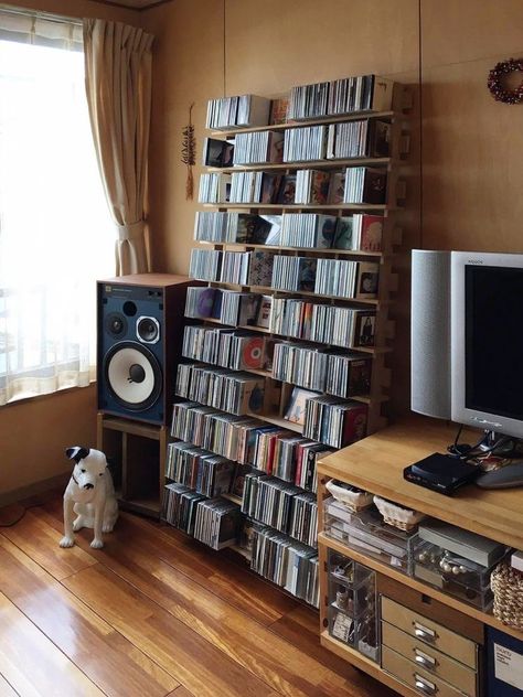 Audiophile Room, Home Music Rooms, Vinyl Room, Sound Room, Record Room, Cd Storage, Cd Collection, Listening Room, Audio Room