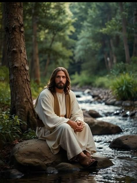 Jesus Waiting For You, The Chosen Jesus, Precious Jesus, Jesus Love Images, Jesus Our Savior, Christ Artwork, Jesus Christ Painting, Jesus Artwork, Patriotic Art