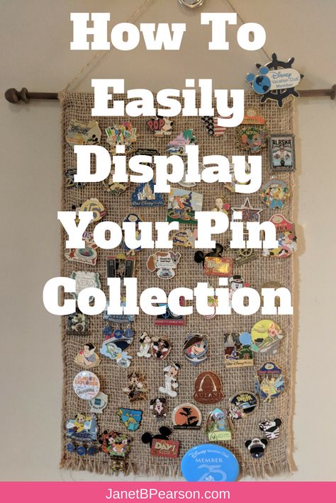 Pin Display Ideas, Disney Pin Board, Pin Collection Displays, Disney Pin Display, Brooch Display, Pins Badge Display, Enamel Pin Display, Collection Displays, Pin Display