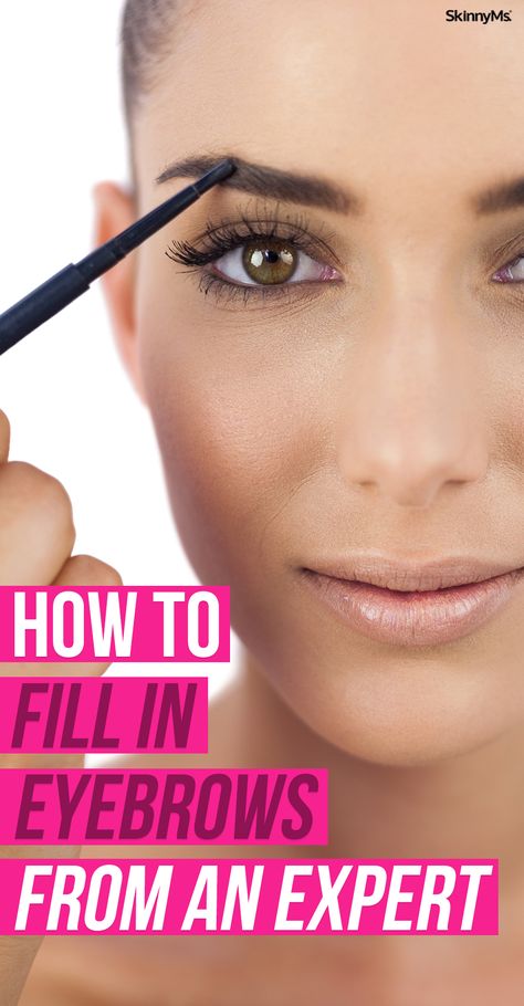 Have you ever wondered how to fill in your eyebrows like a professional? Get fuller, Insta-worthy brows with this quick and helpful guide! Elf Make Up, How To Make Eyebrows, Fill In Eyebrows, Eyebrow Tips, Eyebrows Microblading, Perfect Eyebrow Shape, Stunning Makeup Looks, Tweezing Eyebrows, Eyebrow Hacks