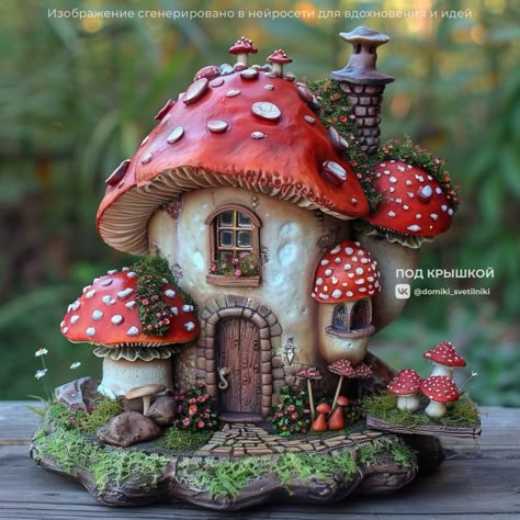 Bird Fairy, Mushroom Houses, Fairy House Crafts, Egg Shell Art, Clay Fairy House, Clay Fairy, Fairy House Diy, Fairy Garden Designs, Pot Painting