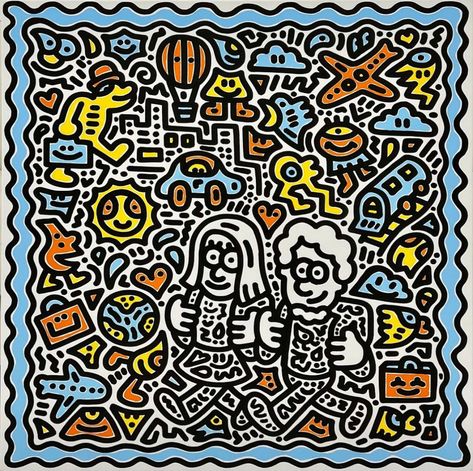 Artist Sam Cox, better known as Mr Doodle, has gone public with his boldest project yet - covering his own house with doodles. Mr Doodle, Doodle Videos, Die Antwoord, Class Shirt, Oodles Of Doodles, Video Artist, Drawing Process, Illustration Styles, North Park