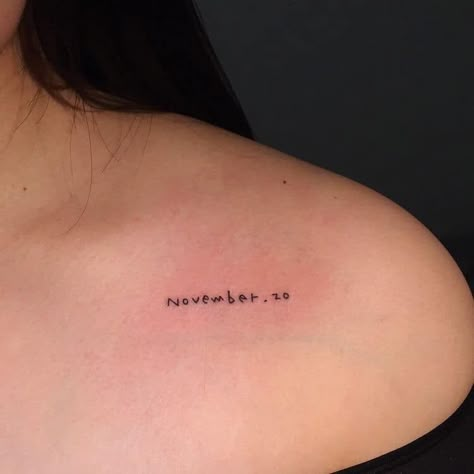 Date Tattoos For Women, Tattoo Date, 10 Tattoo, Timeless Tattoo, Date Tattoos, Birthday Tattoo, Small Tattoos Simple, Omerta Tattoo, Inspiration Tattoos