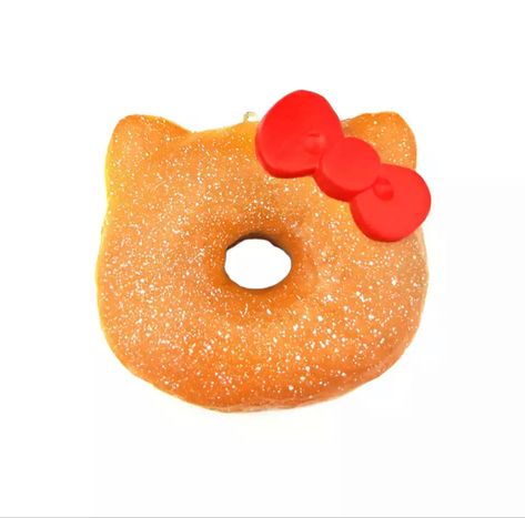 Donut Png Aesthetic, Hello Kitty Food Png, Hello Kitty Donut Squishy, Donut Character, Hello Kitty Donut, Donut Squishy, Donut Png, Hello Kitty Png, Pls Donate