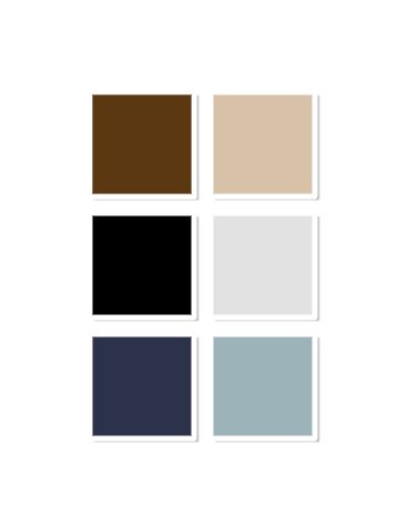 The color palette for my entire apartment, including: dark brown, beige/tan, black, off-white, navy, and light blue. Navy Blue Brown And Black Living Room, Light Grey And Brown Bathroom, Beige Black And Blue Living Room, Brown Blue And Gray Living Room, Dark Brown White And Blue Living Room, Black White Navy Brown Living Room, Black White Brown Blue Living Room, Navy Brown Black Color Palette, Blue Gray Black Brown Color Palette