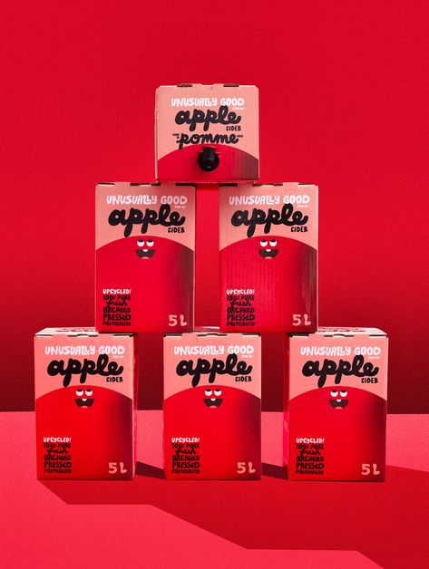 Cider Packaging Design, Apple Juice Packaging, Natural Juice Packaging, Unusual Packaging, Cider Packaging, Apple Packaging, Best Apple Cider, Natural Juice, Kids Juice