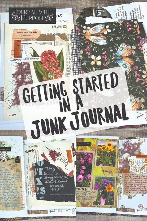 Are you interested in keeping a junk journal, but not sure how to get started? In this blog post I share some of my favourite tips to help get you well on the way #junkjournal How To Junk Journal, Junk Journal Aesthetic, Helen Colebrook, Aesthetic Scrapbooking, Scrapbooking Storage, Scrapbooking Materials, Aesthetic Journaling, Altered Book Journal, Planning Routine