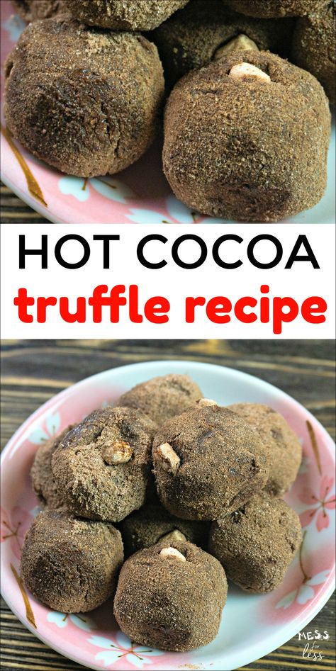 Hot Chocolate Truffles, Cocoa Truffles, Cheesecake Truffles Recipe, Cobbler Cake, Holiday Meal Prep, Easy Hot Chocolate, Sweet Truffles, Quick And Easy Sweet Treats, Hot Chocolate Spoons