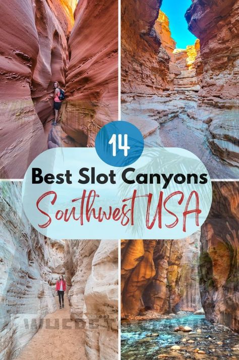 Explore slot canyons in the Southwest with our guide to the best trails in Nevada state parks, Arizona hiking spots, and must-see Utah bucket list destinations. From hidden gems to iconic viewpoints, these canyons are perfect for your Arizona trip, Utah vacation, or Nevada hiking plans. Add these incredible Southwest travel destinations to your USA bucket list and experience unforgettable outdoor adventures. Arizona Hikes, Nevada Hiking, Utah Bucket List, Arizona Trip, Gorges State Park, Southwest Travel, Texas State Parks, Slot Canyons, Arizona Adventure