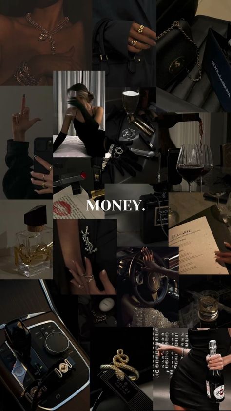 Rich Vibes Aesthetic, Dark Money Aesthetic, Classy Rich Aesthetic, Rich Money Aesthetic, Vision Board Rich, Money Aesthetic Dark, Lv Aesthetic, Hustle Aesthetic, Rich Wallpaper