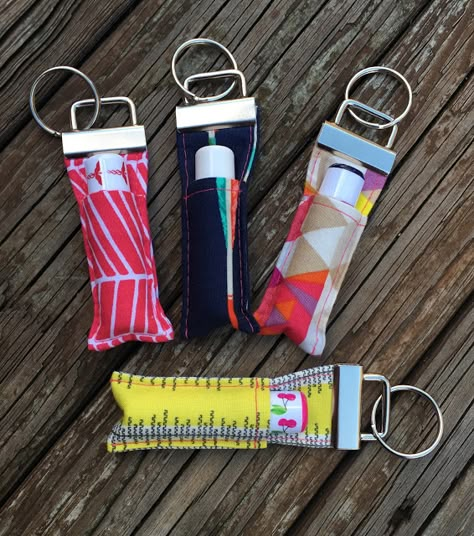 Keychain Stuff, Diy Key Fob, Key Fobs Diy, Emmaline Bags, Creeper Minecraft, Sewing To Sell, Lip Balm Holder, Key Fobs Wristlet, Trendy Sewing