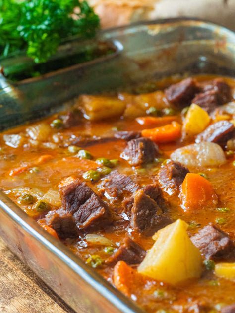 No-Peek Beef Stew | 12 Tomatoes No Peek Beef Stew Oven, Beef Stew Oven Recipes, Oven Baked Beef Stew, Baked Beef Stew, Authentic Cajun Recipes, Oven Beef Stew, Beef Stew Ingredients, Stew Beef, Crockpot Recipes Beef Stew