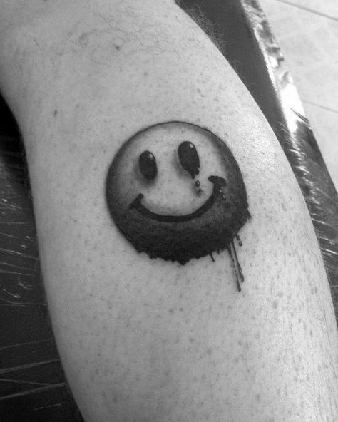 Bff Tats, Emoji Tattoo, Smiley Face Tattoo, Herren Hand Tattoos, Small Tattoos For Men, Latest Tattoo Design, Inner Arm Tattoo, Back Of Shoulder Tattoo, Latest Tattoos