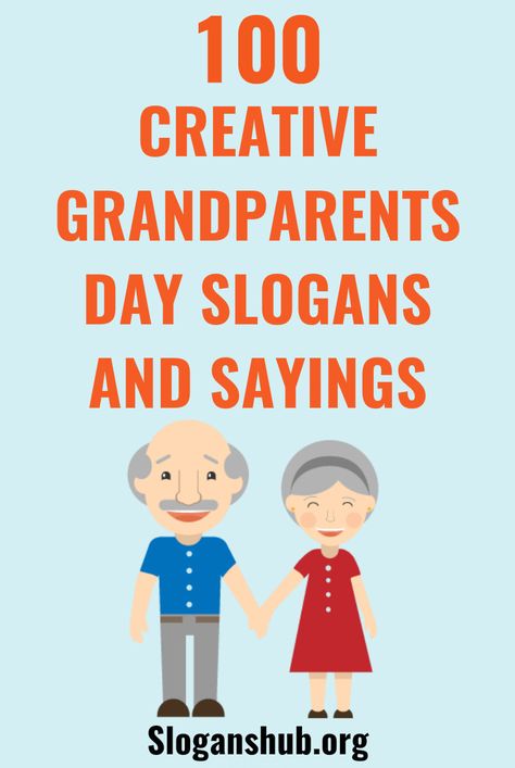 100 Creative Grandparents Day Slogans and Sayings  Grandparents' Day is a secular holiday celebrated in the United States since 1978 and officially recognized in a number of countries on various days of the year, either as one holiday or sometimes as a separate Grandmothers' Day and Grandfathers' Day. Click to see 100 Creative Grandparents Day Slogans & Sayings that you can use on t shirts, banners & poster to show your love #slogans #sayings #grandparentsday #grandparentsdayslogans Grandparents Day Poster Ideas, Grandparents Day Themes For School, Grandparents Day Banner Ideas, Grandparents Quotes Funny, Grandparents Day Banner, Grandparents Day Poster, Happy Grandparents Day Image, Grandparents Day Quotes, Parents Day Quotes