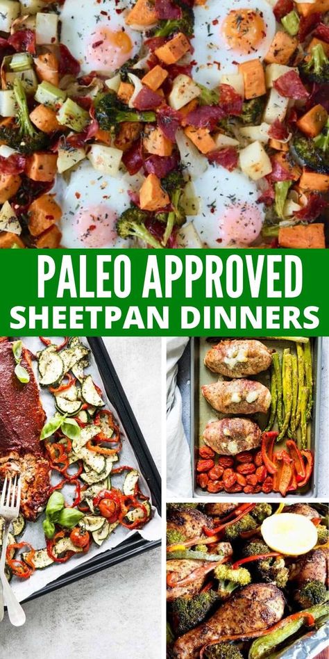 You can't help but drool when you see these Delicious Paleo Sheet Pan Meals! They are simple to make and taste heavenly. Paleo dinner ideas just got easier. #paleo #glutenfree #easy #sheetpan #dinner #simple #dairyfree #breagettingfit Paleo Crowd Pleasers, Paleo Dinner Sheet Pan, Paleo Meal Prep Dinner, Make Ahead Paleo Meals, Paleo Dinner Ideas Easy, Whole 30 Dinner Ideas Easy, Paleo Sheet Pan Meals, Easy Paleo Sheet Pan Dinners, Paleo Cheat Sheet