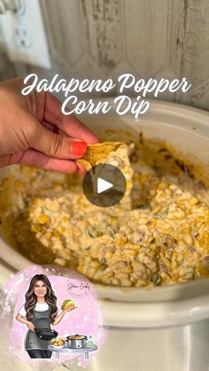 372K views · 10K reactions | Crockpot Jalapeño Popper Corn Dip ❤️ | Stormi Smith | stormicooks · Original audio Crockpot Corn Dip, Crockpot Corn, Jalapeno Popper Dip, Popper Dip, Healthy Lunches For Work, Dips And Snacks, Bite Size Appetizers, Corn Dip, Jalapeno Popper