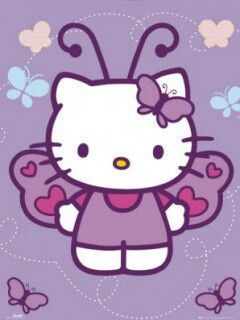 hello kitty Fairy Hello Kitty, Playlists Cover, Hello Kitty Widget, Tt Pfp, White Board Ideas, Diy Tote Bag Design, Hello Kitty World, Butterfly Sketch, Sanrio Icons