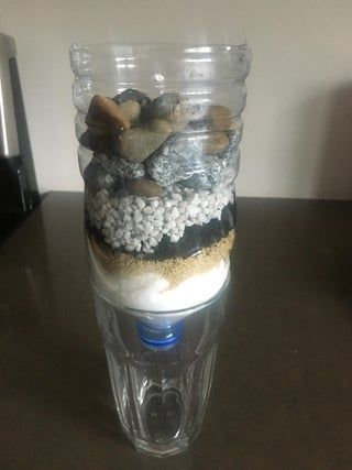 How to Make a Homemade Water Filter : 10 Steps - Instructables Berkley Water Filter Diy, How To Filter Water At Home, Diy Berkey Water Filter Stand Ideas, How To Make A Water Filter, Homemade Water Filter, Diy Water Filter System, How To Filter Water, Berkley Water Filter, Water Filter Science Project