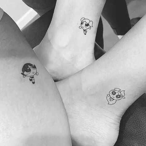 Group Tattoos, Matching Bff Tattoos, Professional Tattoo Kits, Cousin Tattoos, Matching Bff, Maching Tattoos, Matching Friend Tattoos, Cute Matching Tattoos, Tattoo Placements