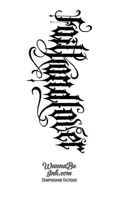 Gothic Lettering Tattoo, Chest Tattoo Writing, Chest Tattoo Fonts, Chest Tattoo Lettering, Gothic Words, Tattoo Writing Fonts, Love Letras, Gothic Writing, Tattoo Font Styles