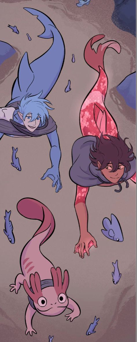 Castle Swimmer Wallpaper, Swimmer Wallpaper, Kappa And Siren, Castle Swimmer Webtoon, Webcomic Comics, Castle Swimmer, Gay Fish, Fantasy Mermaid, Webtoon Comics