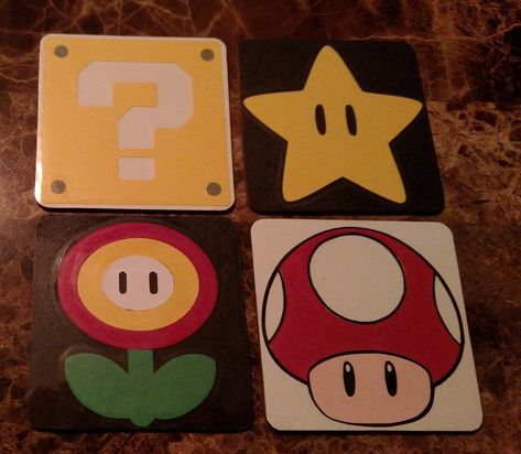 Mario Painting Canvases, Mario Canvas Painting, Nerd Painting, Gifts For Nerds, What To Paint, Nerd Baby, Sky Art Painting, Game Room Bar, Small Canvas Paintings