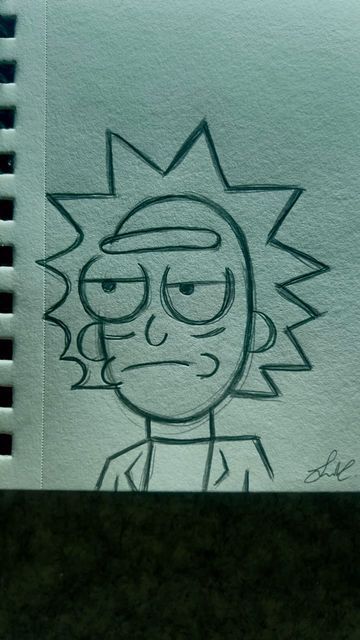 @inthehandsoflando on Instagram: "Cartoon.#artistsoninstagram #howto #tutorial #rickandmorty #drawing #reels" Y2k Art Ideas, Cool Drawings For Boys, Sketch Ideas Cartoon, Easy Spongebob Drawing, 90s Cartoon Drawings, Rick Sketch, Y2k Things To Draw, Yk2 Drawings, Graffiti Cartoons Doodles