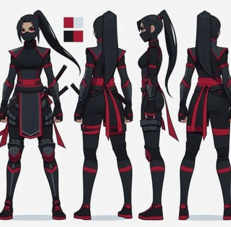 Ninja Inspired Outfit, Kunoichi Outfit, Hero Outfits, Ninja Outfit, Female Ninja, Warrior Outfit, Ninja Girl, Seni Dan Kraf, Super Hero Outfits