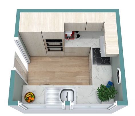 Small U-shaped Kitchen Floor Plan Modern Small U Shaped Kitchen, Tiny Kitchen U Shape, Ushape Kitchen Ideas, U Shaped Small Kitchen Ideas, U Shaped Kitchen No Window, U Shaped Kitchen No Island, U Shaped Galley Kitchen, Small Kitchen Plans Layout, Small Kitchen Ideas U-shaped