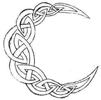 Celtic Painting Ideas, Celtic Moon Design, Celtic Line Art, Ancient Celtic Tattoo, Celtic Sun And Moon Tattoo, Celtic Sun Tattoo, Celtic Moon Tattoo, Earlobe Tattoo, Celtic Sun And Moon