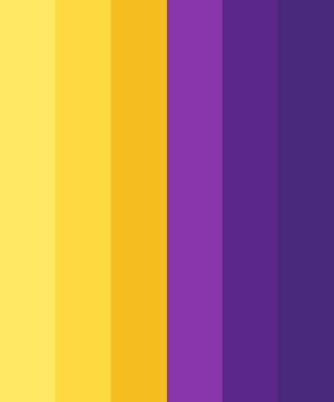 Happy Yellow and Purple Color Palette Violet Color Palette, Yellow Palette, Hexadecimal Color, Purple Palette, Purple Color Schemes, Happy Yellow, Purple Color Palettes, Gold Color Palettes, Yellow Colour Scheme