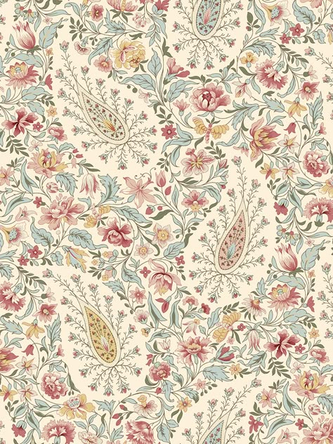 Trim Lighting, Wallpaper Trim, Textile Wallpaper, Print Design Art, Paisley Art, Textile Prints Design, Window Covering, Childhood Home, Textile Pattern Design