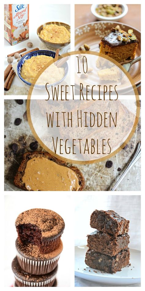 10 Sweet Recipes with Hidden Vegetables | Healthy Ideas for Kids Healthy Sweet Recipes, Squash Cakes, Pumpkin Granola, Hidden Vegetables, Kids Vegetables, Sweet Potato Muffins, Super Healthy Kids, Sweet Potato Brownies, Healthier Desserts