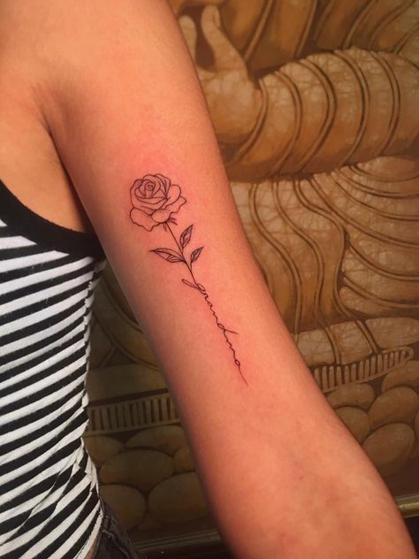 Tattoo Rose Love You More Tattoo, Grandmother Tattoo, Always Tattoo, Grandma Tattoos, Handwriting Tattoos, Forever Tattoo, Love Yourself Tattoo, Remembrance Tattoos, Small Pretty Tattoos