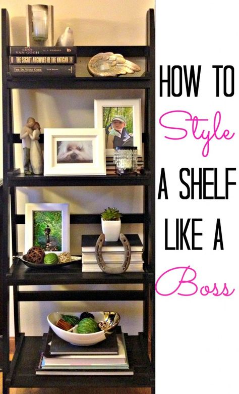 How to style a shelf like a boss Style A Shelf, Apartment Decoration, Casa Vintage, Ladder Shelf, Shelf Styling, The Design Files, Book Shelf, My New Room, How To Decorate