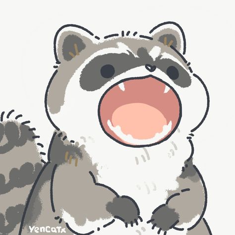 Yen🐱🌒 on Twitter: "… " Toast The Raccoon, Cute Raccoon, Racoon, A Drawing, Profile Pictures, Animal Drawings, Cute Stuff, Cute Art, Cute Animals