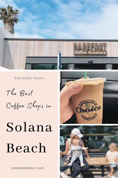 Check out our guide to the best coffee shops and cafes in Solana Beach in San Diego, CA Solana Beach Ca, San Diego To Do, Bachelorette Outfit Themes, Solana Beach California, Outfit Themes, Best Smoothies, Beach San Diego, San Diego Travel, Solana Beach