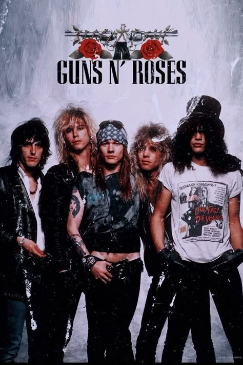 Music video by Guns NRoses performing Live And Let Die. (C) 1991 Guns NRoses Rock Band Posters, Rock Aesthetic, Band Wallpapers, Axl Rose, Rock Posters, Rock Legends, Rose Wallpaper, Band Posters, Rock Metal