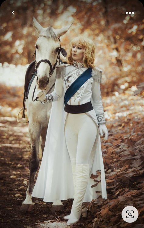 Crochet Cosplay, Shimmering Dress, Knight Outfit, Rose Of Versailles, Lady Oscar, Fotografi Vintage, Fantasy Costumes, Fantasy Dress, Fashion Costume