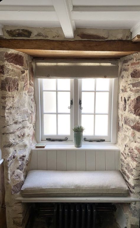 Stone Cottages Interior, Small Cottage Interiors, Cottage Stairs, Cornish Cottage, Cotswold Cottage, Country Cottage Interiors, Cottage Windows, Cornwall Cottages, Fishermans Cottage