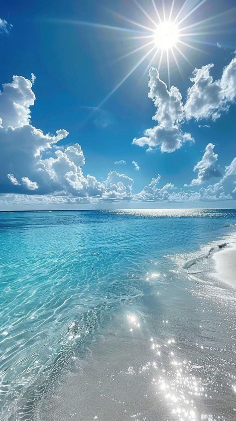 Beautiful Beach Pictures, Cute Summer Wallpapers, Beautiful Ocean Pictures, Clear Blue Water, Image Nature, Ocean Pictures, Pretty Landscapes, Ocean Wallpaper, Ocean Vibes