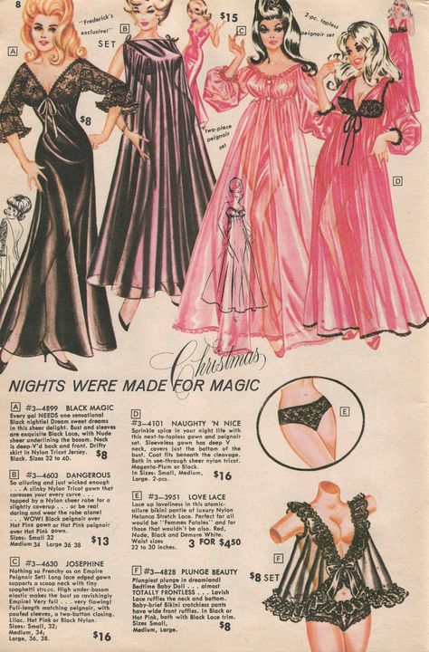 70s Lingerie, 1960s Lingerie, 70s Vintage Fashion, Fredericks Of Hollywood, Retro Girls, Seventies Fashion, 20th Century Fashion, Vintage Wardrobe, Retro Ads