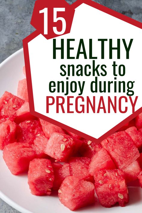 A bowl of watermelon with text over it. Snack Ideas While Pregnant, Snacks When Pregnant, Well Balanced Snacks, Pregnant Teacher Lunch Ideas, Healthy Pregnant Breakfast, Food Ideas For Pregnant Women, Easy Snacks For Pregnant Women, Best Snacks For Pregnant Women, Easy Recipes For Pregnant Women