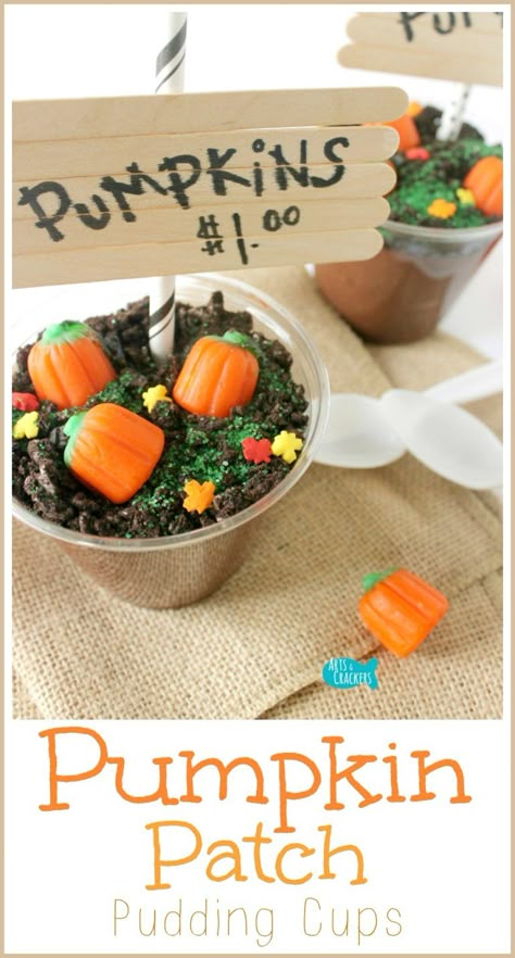 These Pumpkin Patch Pudding Cups are such a fun and easy fall treat for Halloween and autumn celebrations. Tutorial when you click the picture | Pumpkin Patch Pudding Cups | Fall | Autumn | Harvest | Halloween | Pumpkin Patch | October | November | September | Fall Treat | Classroom Snack | Snack Ideas | Dessert | Fall Dessert | Pudding | Pudding Cup | Dirt Cup | Recipe | Pumpkin | Mallowcreme | Kids | Pumpkin Activity | Pumpkin Patch Activity | Fall Treats for Kids | Fall Activity | Fall ... Diy Pumpkin Patch, Pasteles Halloween, Dessert Oreo, Hot Lunch, Desserts Keto, Fall Snacks, Pudding Cups, Harvest Party, Fall Fest